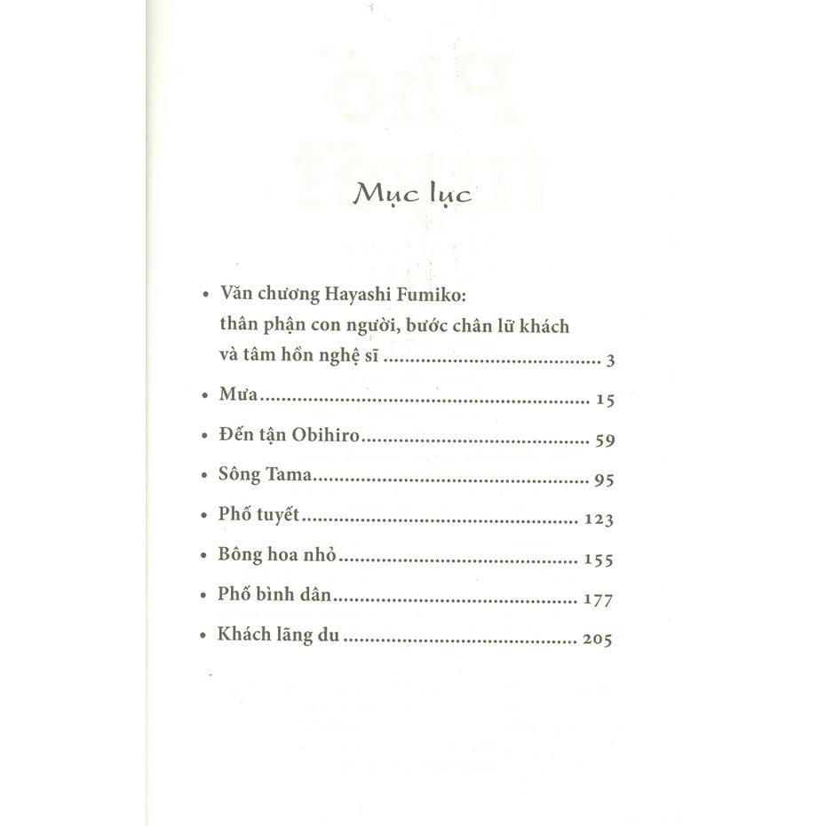 Sách - Phố Tuyết (Tập Truyện Ngắn)