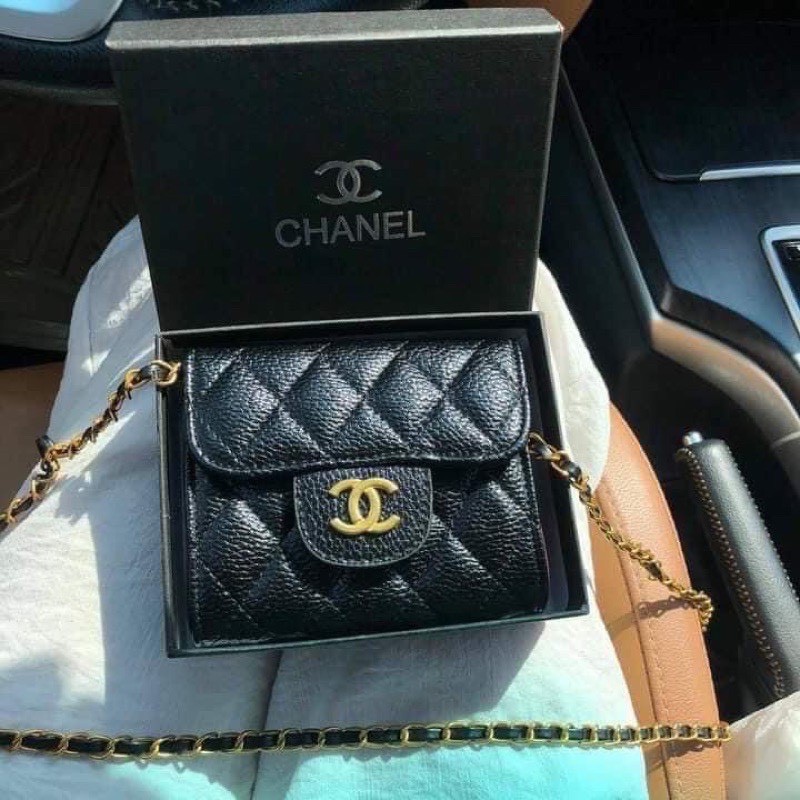 Ví Mini Da hạt kèm dây đeo chéo fullbox