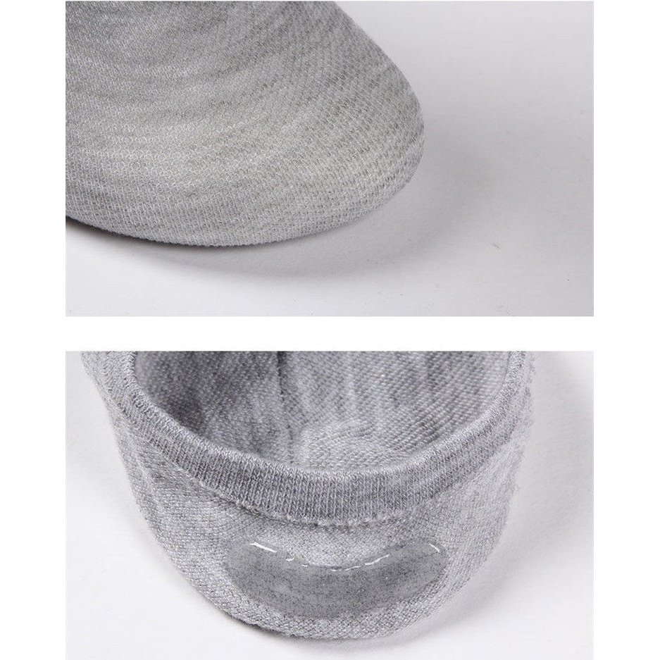 Vớ Cotton Cổ Thấp Mềm Mại Thoáng Khí Thoải Mái Chống Trượt Dành Cho Nam Nữ