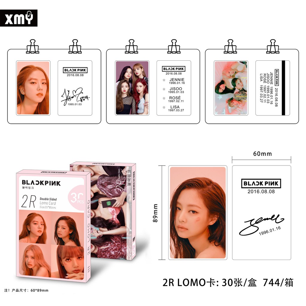 [MUA1 TẶNG1] 20 mẫu Lomo card 30 ảnh Blackpink siêu nét 1080 ultra HD