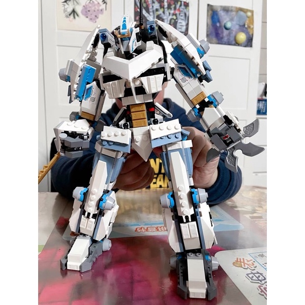 Lắp ráp Ninja 11660 / 70108 Chiến giáp Titan của Zane Titan Mech Battle 860pcs