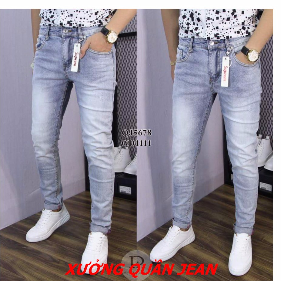 QUẦN JEAN NAM XANH BẠC QN3. 5678