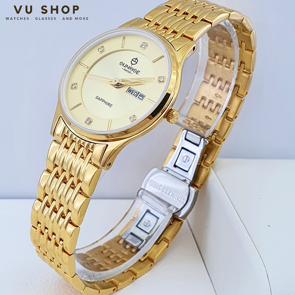 Đồng hồ nữ SUNRISE 2109SB - Chính hãng, kính Sapphire