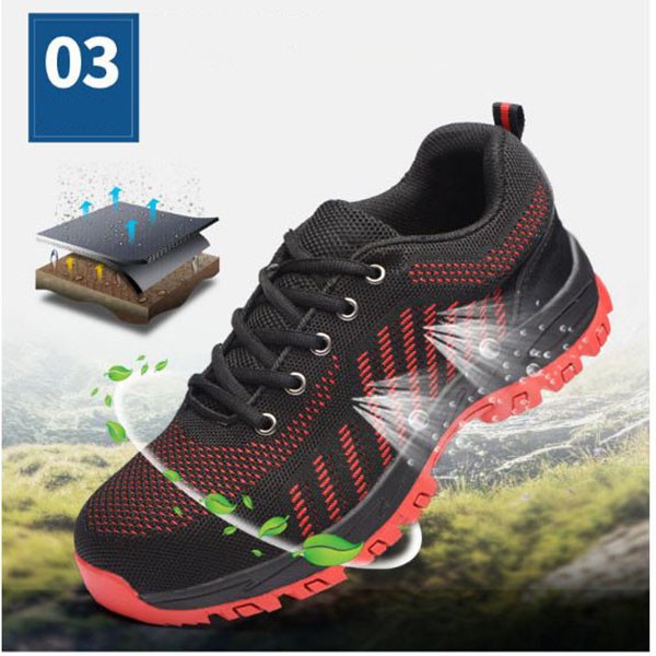 GIÁ HỦY DIỆT] Giày Bảo Hộ Lao Động Thời Trang 2TH-BD064 Màu Đỏ | BigBuy360 - bigbuy360.vn