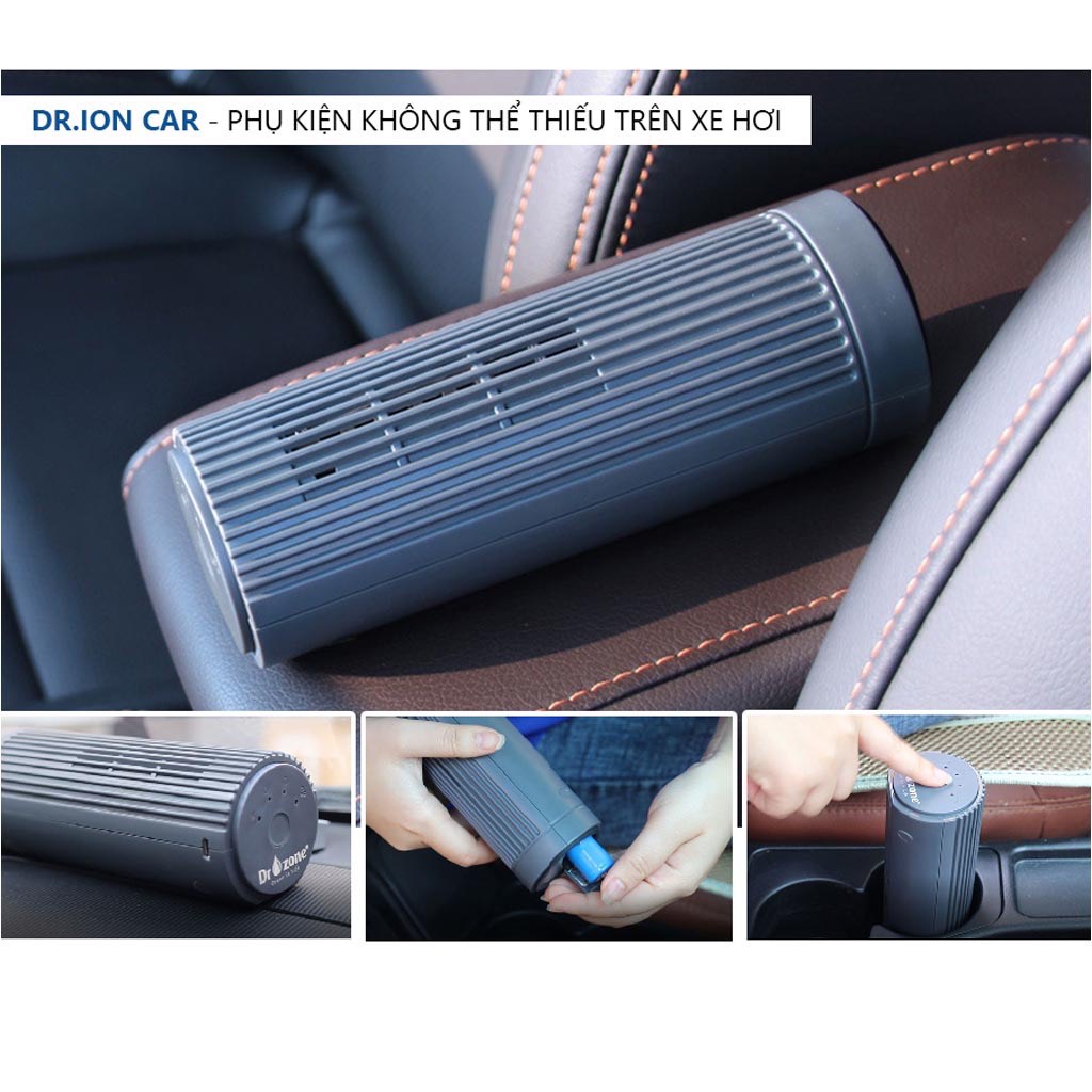 Máy lọc không khí ô tô tạo ion âm khử mùi xe hơi Dr-ion Car