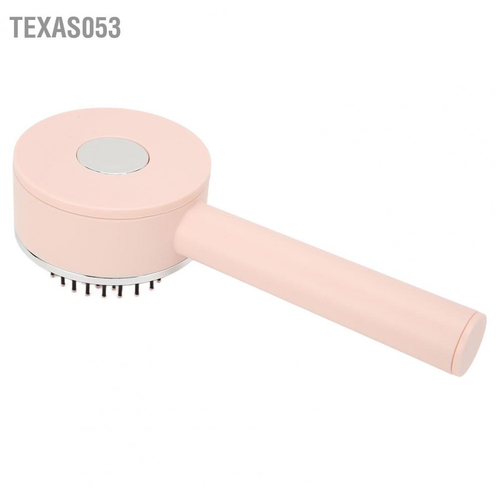 Texas053 Texas053 Bàn chải đệm khí cho phụ nữ Detangling Massage tóc Công cụ tạo kiểu thẳng xoăn Màu hồng