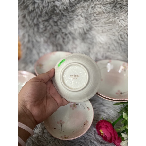 Tô dĩa hoa đào hồng