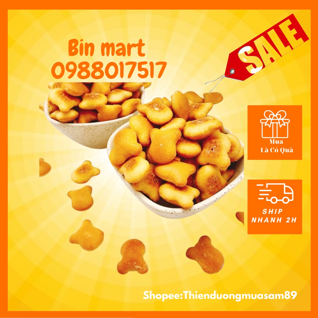 Bánh gấu mix vị : sữa, socola, chùm ngây 500gr