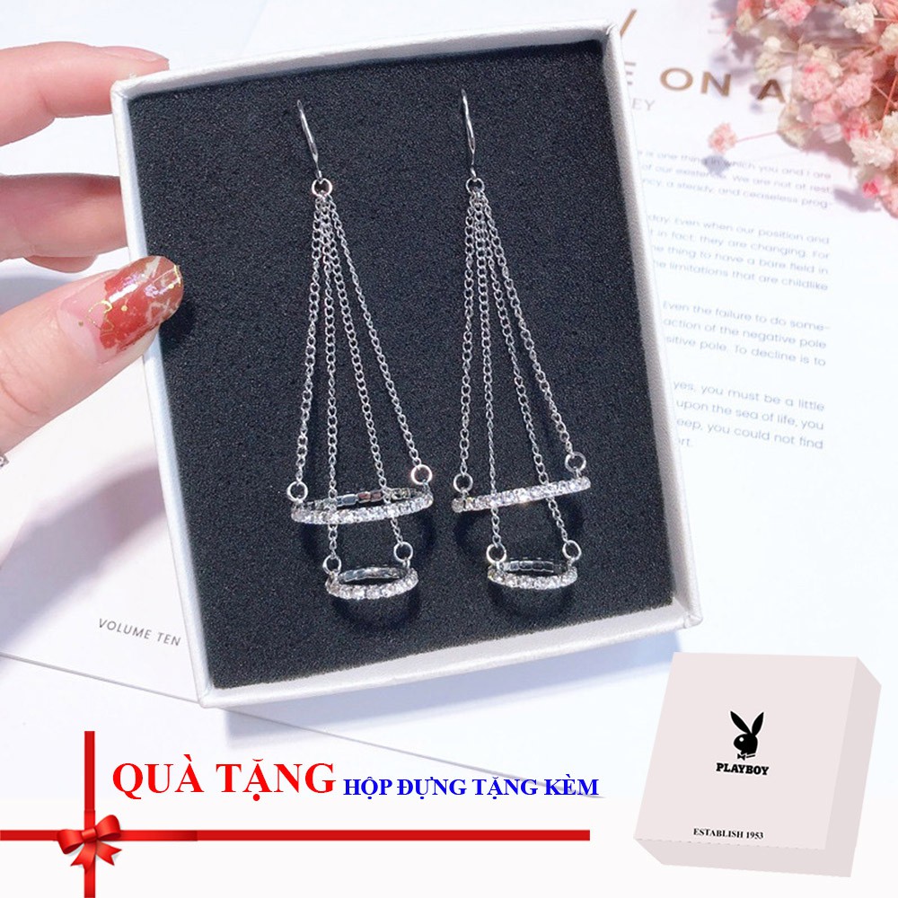 Bông tai / khuyên tai thời trang có hộp tặng kèm