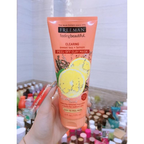 MẶT NẠ FREEMAN FEELING BEAUTIFUL SWEET TEA & LEMON PEEL OFF CLAY MASK 175ml