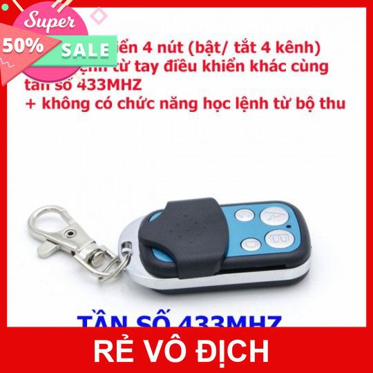 [XK][FREESHIP] REMOTE COPY TỪ REMOTE KHÁC TRÊN TẦN SỐ 433MHZ [HCM]