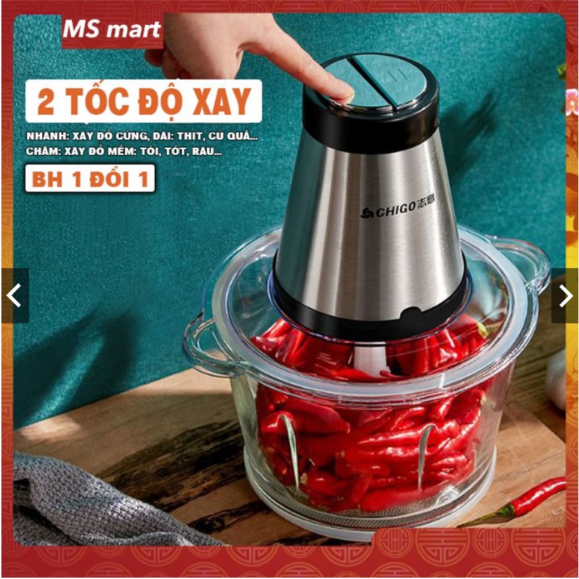 Máy Xay Thịt, rau củ quả & ngũ đa năng Chigo Công Suất 300W - MS Vietnam
