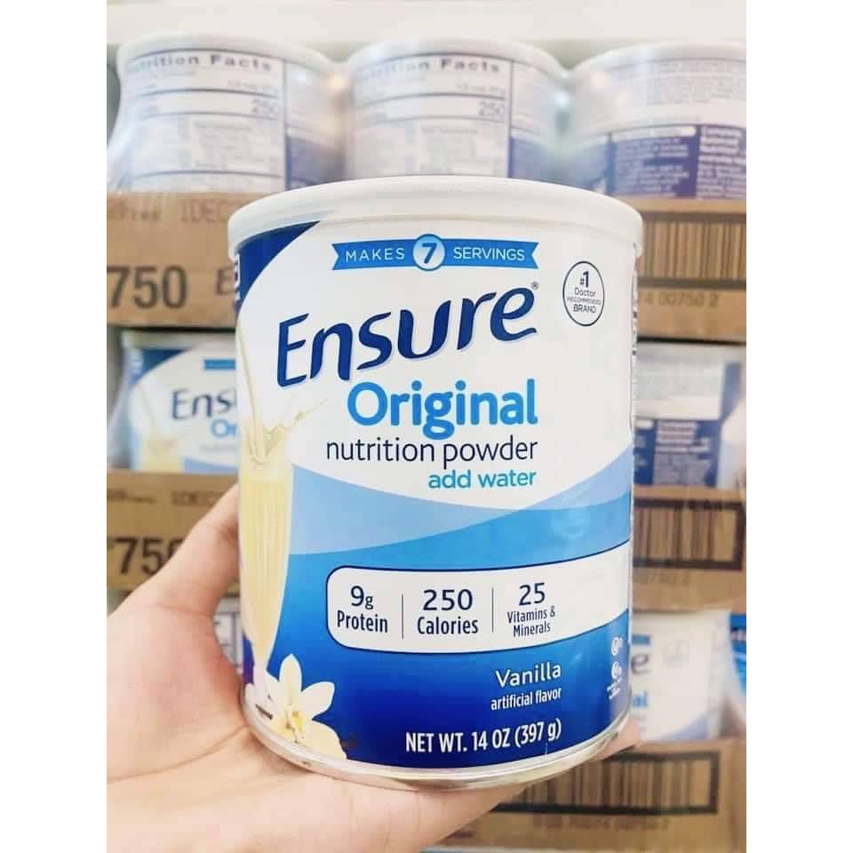 SỮA BỘT ENSURE ORIGINAL NUTRITION POWDER ADD WATER 397GR