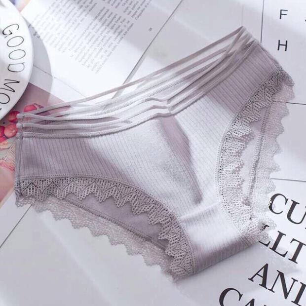 Quần Lót Gân Tăm Viền Ren Siêu Đẹp