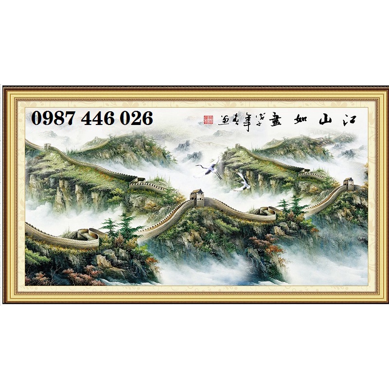 Tranh gạch vạn lý trường thành trung quốc HP961