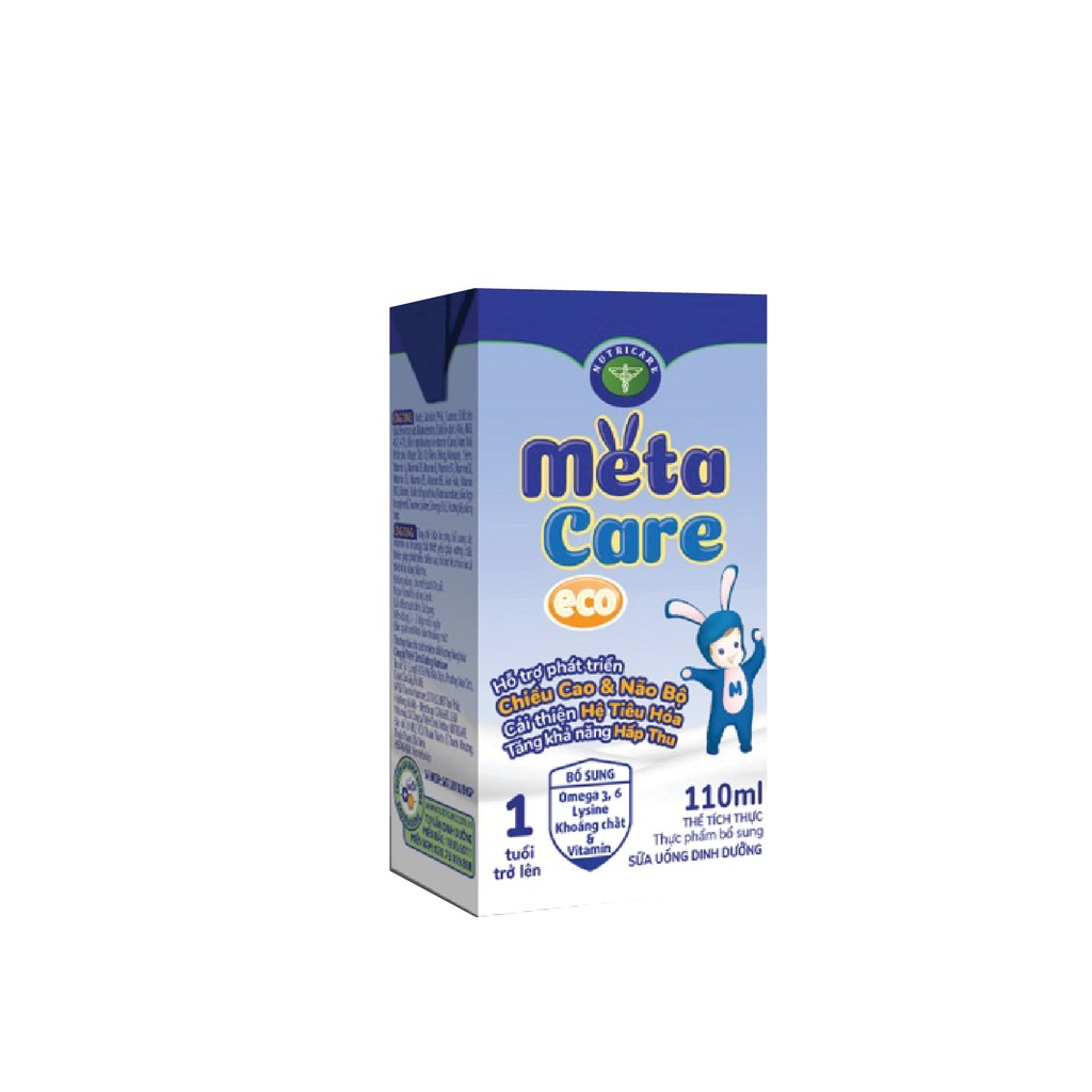 Thùng sữa nước pha sẵn Nutricare Metacare ECO (110ml x 48 hộp)