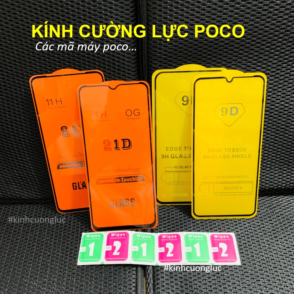 Cường lực Full màn hình POCO C40 X3 pro X3 NFC F3 M3 X4 pro 5g M4 pro F4 GT 4G 5G