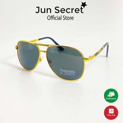 Kính mát nam thời trang Jun Secret kiểu kính phi công sang chảnh, tròng chống bụi, chống tia UV JS0132