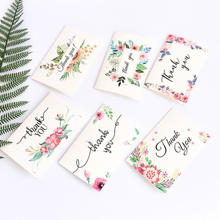 Bộ 6 thiệp thông điệp cảm ơn THANK YOU - Muasamhot1208