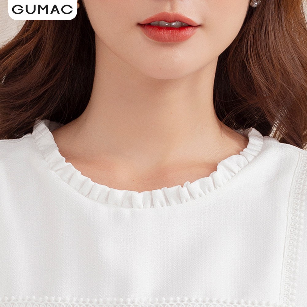 Đầm cổ bèo tay nhún DA1047 GUMAC | BigBuy360 - bigbuy360.vn