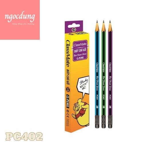 Bút chì gỗ POBOO CL-PC402 (12 Cái/Hộp)
