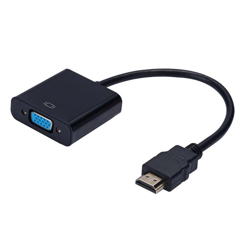 Cáp chuyển đổi kỹ thuật số sang tương tự HD 1080P Tương thích HDMI với Bộ chuyển đổi VGA cho Máy tính xách tay PS4 TV Box sang màn hình máy chiếu 