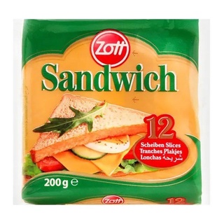 Phô mai lát sandwich zott gói 200g - ảnh sản phẩm 1
