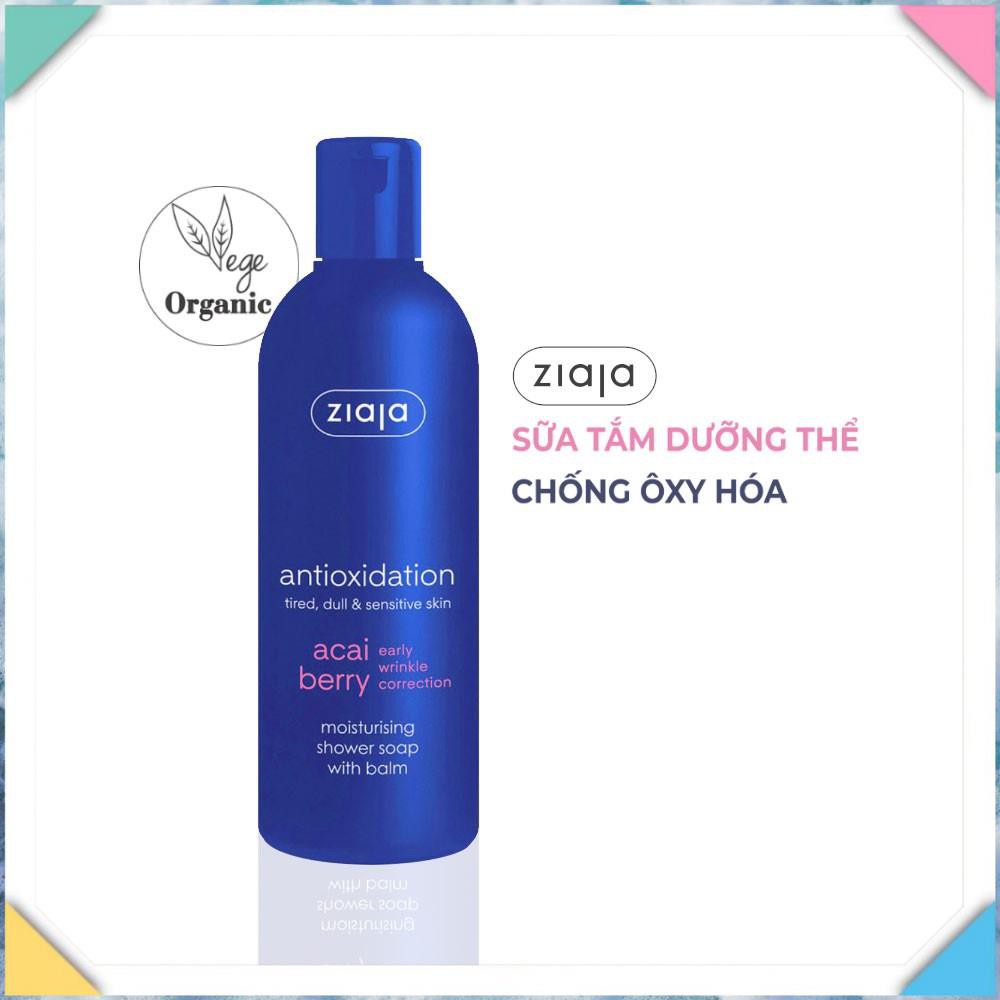 SỮA TẮM DƯỠNG THỂ CHỐNG OXY HÓA ZIAJA - ORGANIC - 300ML