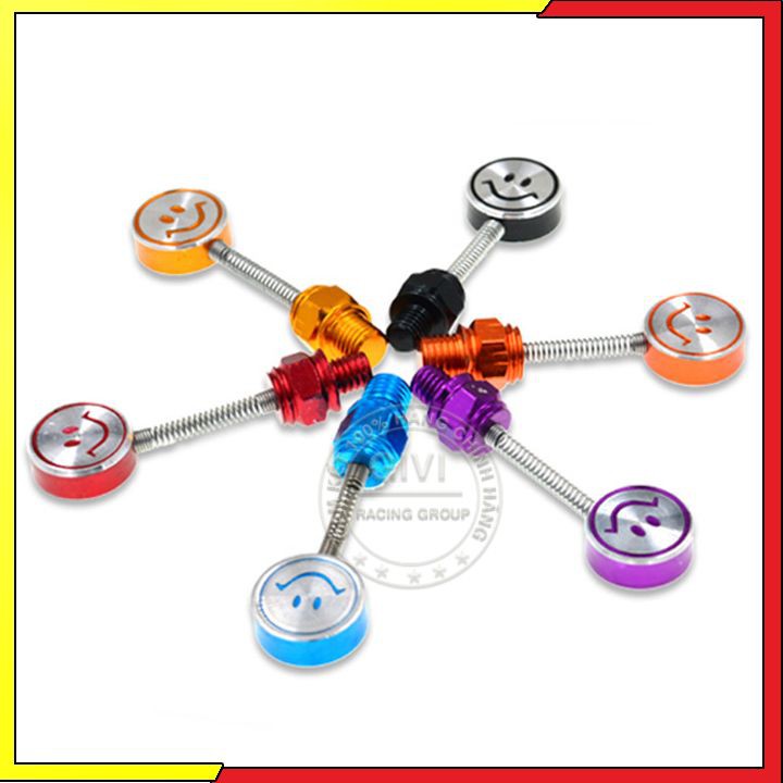 Ốc mặt cười lò xo 10li ren thuận gắn chân kính xe máy