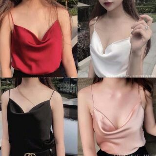 Áo lụa hai dây phi bóng Hương Giang hàng l1 chuẩn đẹp