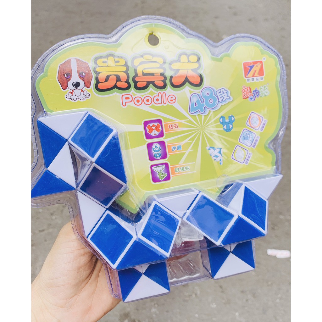 Rubik rắn 48 khúc mẫu cún poodle