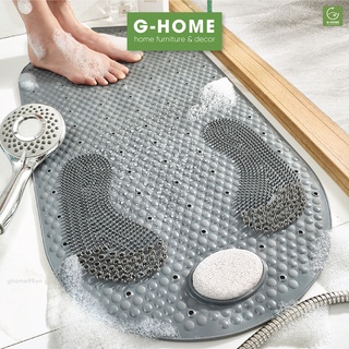 Thảm nhà tắm Ghome massage lưu thông máu kèm đá bọt loại bỏ tế bào chết cho chân hồng hào TN03