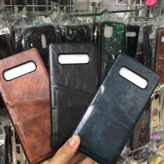 Samsung Galaxy S10 Plus Ốp lưng dẻo giả da dạng ví