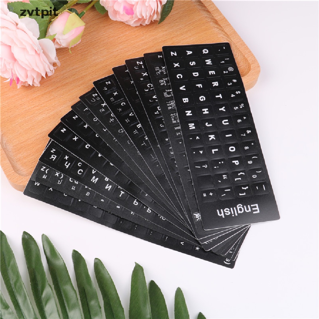 [ZVPT] Standard Layout Stickers For Computer Laptop Keyboard Sticker A lot Language   DSF