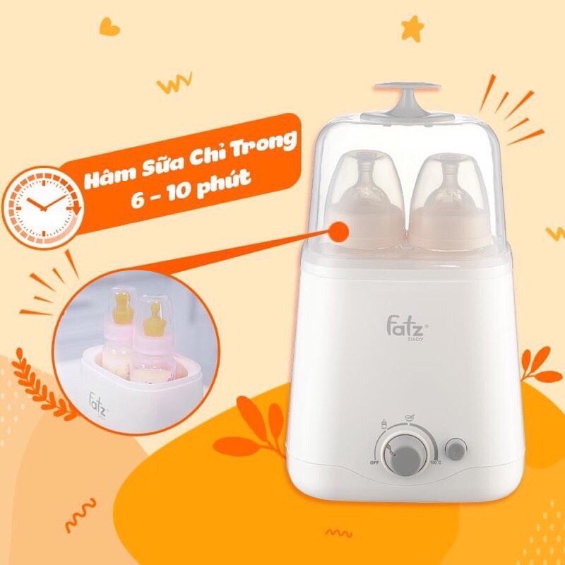 Máy hâm sữa,thức ăn và tiệt trùng fatzbaby fb3012sl