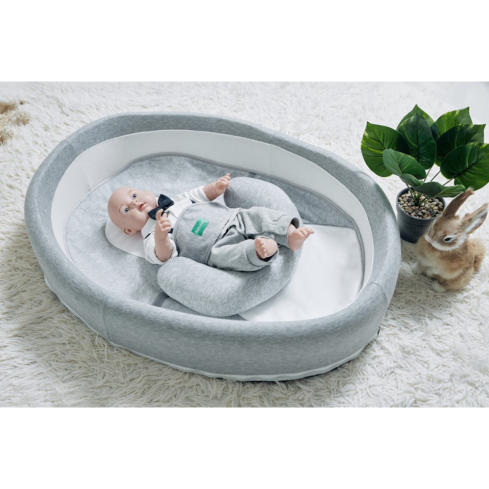 Nôi cũi ngủ chung giường & đệm ngủ đúng tư thế cho bé babylux 2 in 1