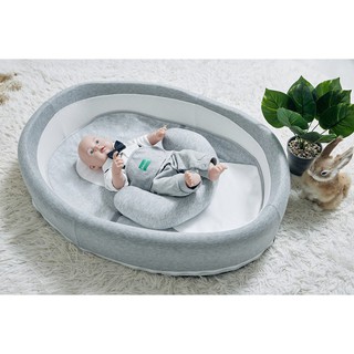 Nôi cũi ngủ chung giường & đệm ngủ đúng tư thế cho bé babylux 2 in 1 ( Mã BL08)
