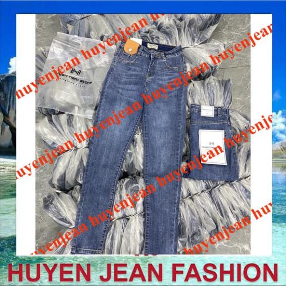 quần jean nữ cạp cao nắp da vàng hót hít | BigBuy360 - bigbuy360.vn