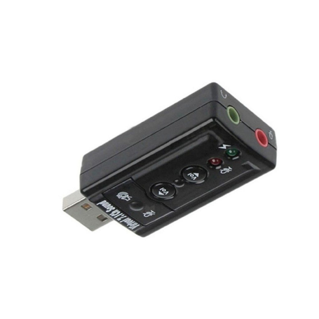USB cho ra Sound Âm thanh 7.1 cực hay bổ trợ cho tai nghe khi Laptop không có or 1 cổng AUX MF72 Loại Tốt