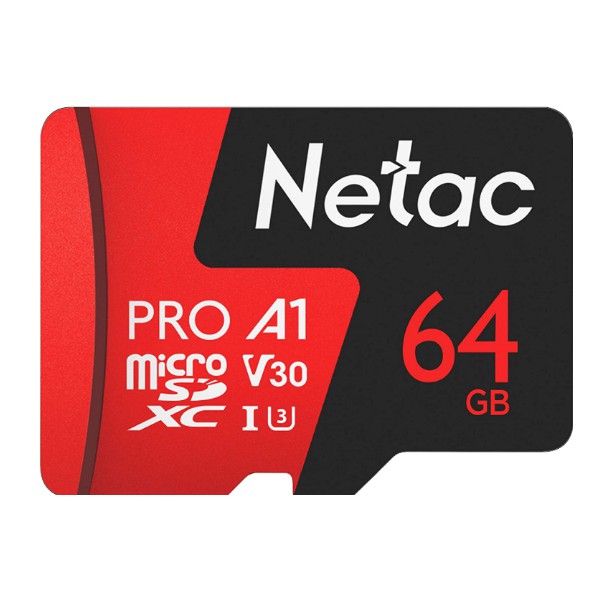 Thẻ Nhớ Micro SD 64GB XC Netac Pro V30 A1 chuyên dụng cho camera và điện thoại