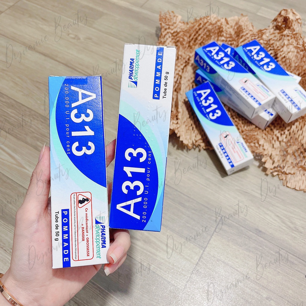 [A313 retinol bản nội địa Pháp] Kem A313 pommade 50g chống lão hóa giảm mụn Pháp