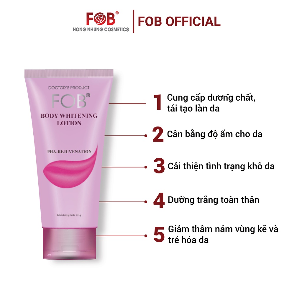 Sữa dưỡng thể - FOB® BODY WHITENING LOTION