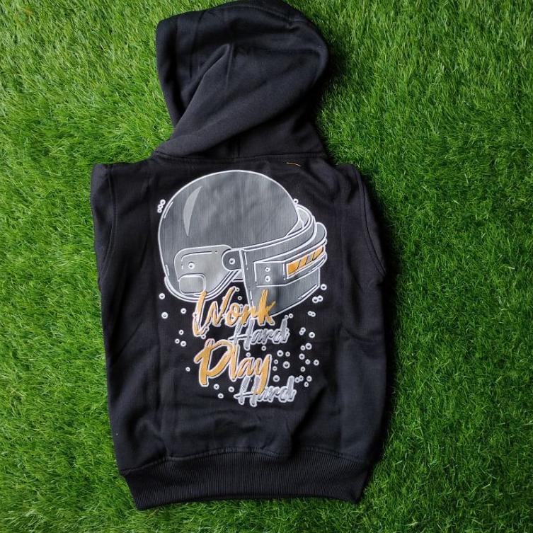 Áo Khoác Hoodie Màu Đen Phong Cách Game Pubg Cho Bé