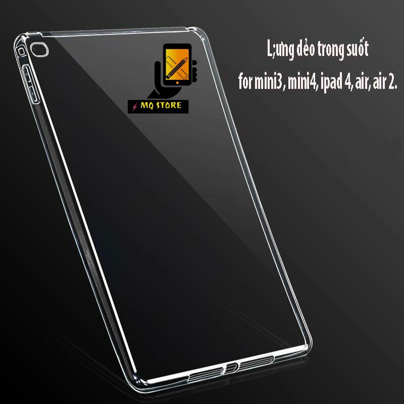 [Freeship toàn quốc từ 50k] Ốp lưng silicons trong suốt các dòng IPAD | BigBuy360 - bigbuy360.vn