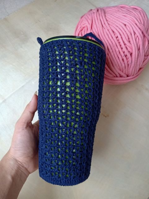Túi đựng bình nước handmade, túi đựng ly giữ nhiệt, túi xách bảo vệ môi trường