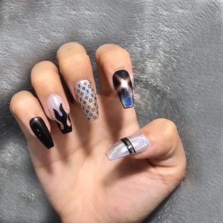 Set foil trang trí móng hình các thương hiệu