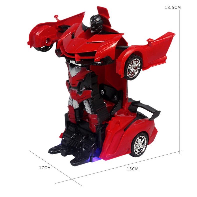 Xe ô tô điều khiển từ xa biến hình Robot có nhạc, nhựa chắc chắn cho bé - Mây Kids