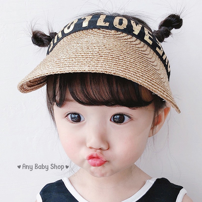 Mũ cói đi biển nửa đầu cho mẹ và bé cực xinh(hàng có sẵn) ❣❣