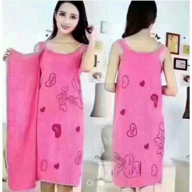 Khăn tắm  khăn lau người đa năng 2 trong 1