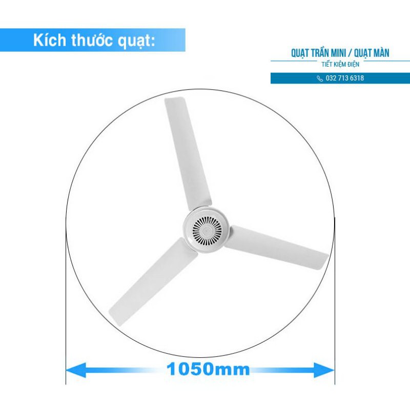 Quạt trần mini 1050mm Vayu | Cực mát và bền | BigBuy360 - bigbuy360.vn